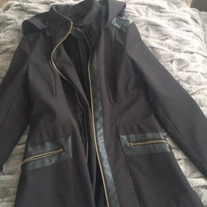 Black rain coat
